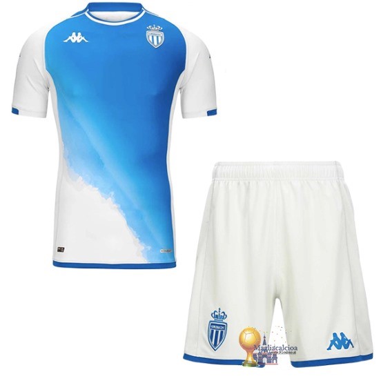 Away Conjunto De Bambino AS Monaco 2023 2024 Blu