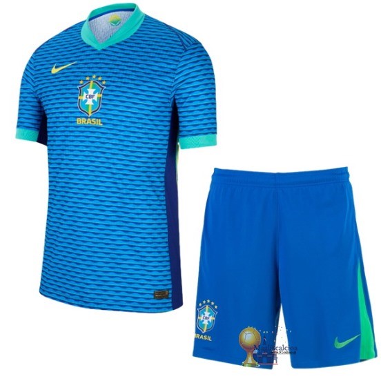 Away Conjunto De Bambino Brasile 2024 Blu