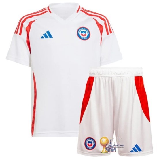 Away Conjunto De Bambino Cile 2024 Bianco