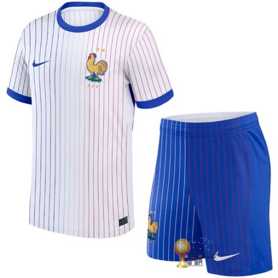 Away Conjunto De Bambino Francia 2024 Bianco