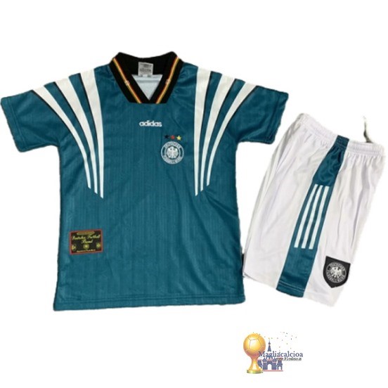 Away Conjunto De Bambino Germania Retro 1996 Verde