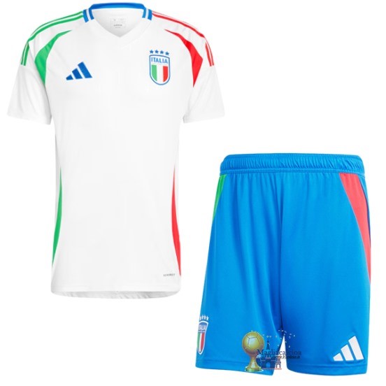 Away Conjunto De Bambino Italia 2024 Bianco