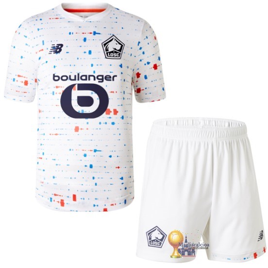 Away Conjunto De Bambino Lille 2023 2024 Bianco