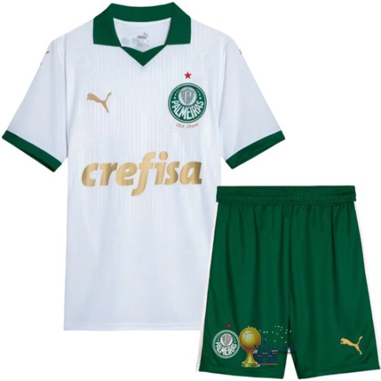 Away Conjunto De Bambino Palmeiras 2024 2025 Bianco