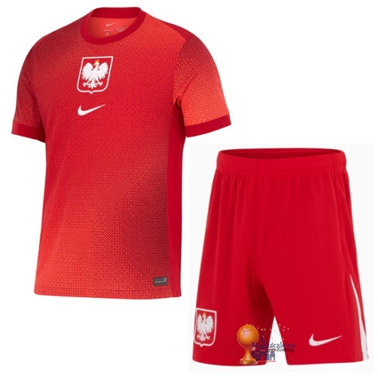 Away Conjunto De Bambino Polonia 2024 Rosso