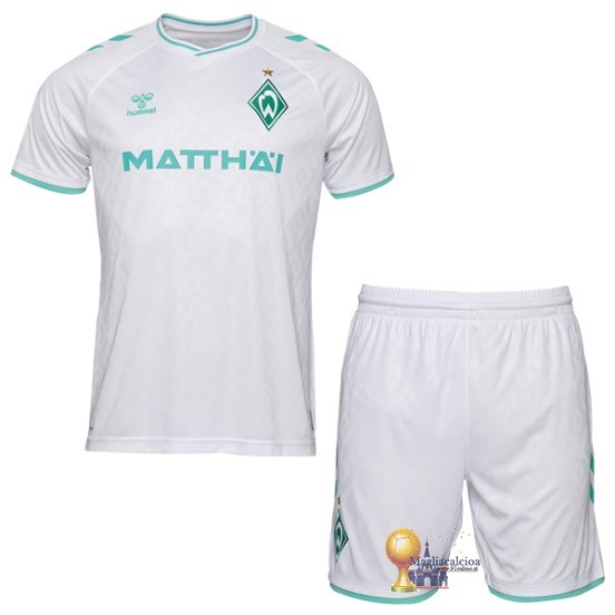 Away Conjunto De Bambino Werder Bremen 2023 2024 Bianco