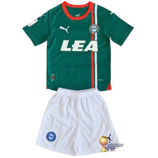 Away Conjunto De Uomo Alavés 2023 2024 Verde Bianco