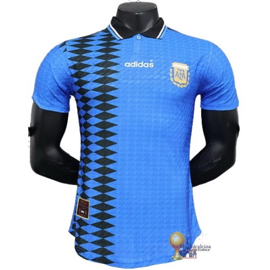 Away Jugadores Maglia Argentina Retro 1994 Blu