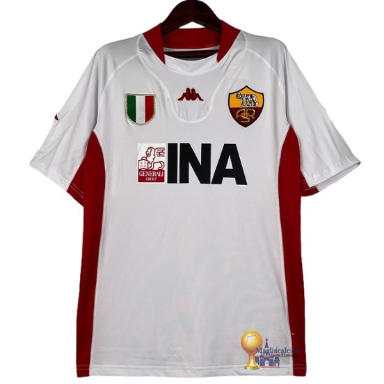 Away Maglia As Roma Retro 2001 2002 Bianco