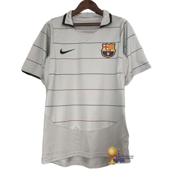 Away Maglia Barcelona Retro 2003 2005 Grigio