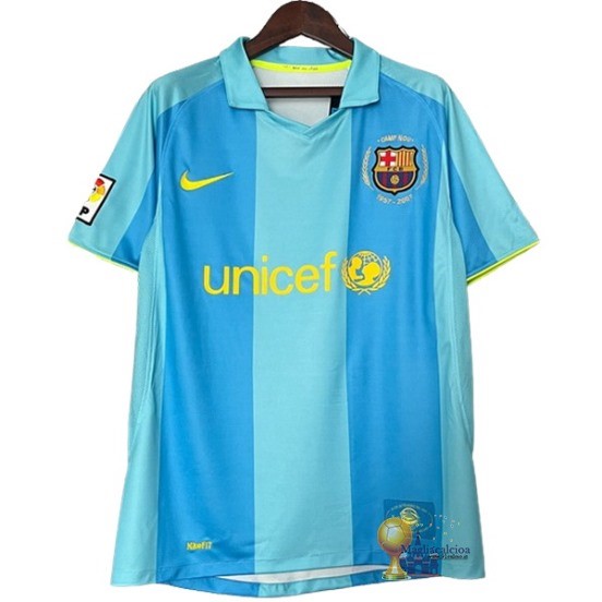 Away Maglia Barcelona Retro 2007 2008 Blu