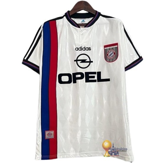 Away Maglia Bayern München Retro 1996 1998 Bianco