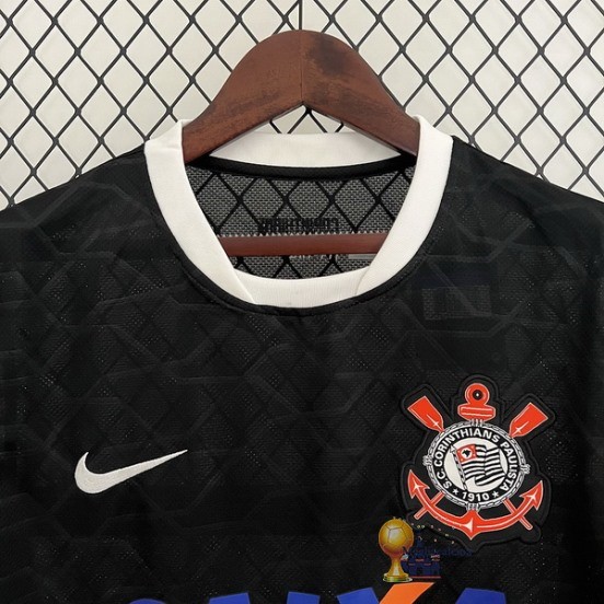 Away Maglia Corinthians Paulista Retro 2012 2013 Nero