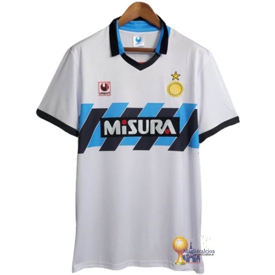 Away Maglia Inter Milán Retro 1990 1991 Bianco