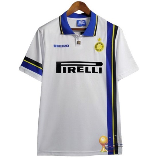 Away Maglia Inter Milán Retro 1997 1998 Bianco