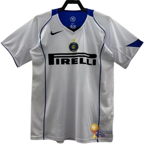 Away Maglia Inter Milán Retro 2004 2005 Bianco