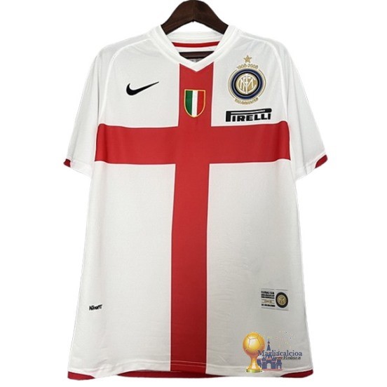 Away Maglia Inter Milán Retro 2007 2008 Bianco