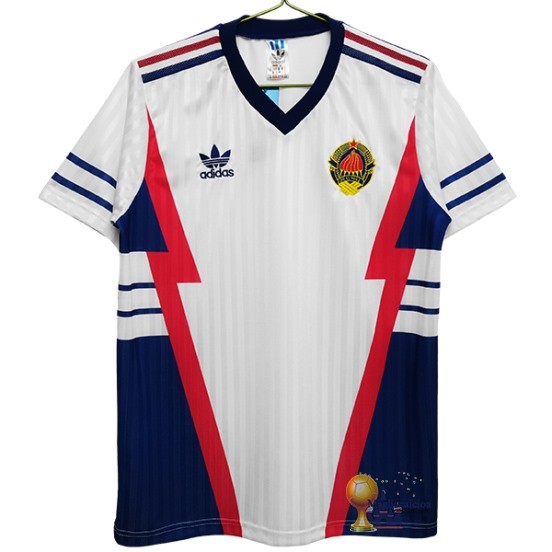 Away Maglia Jugoslavia Retro 1990 Bianco