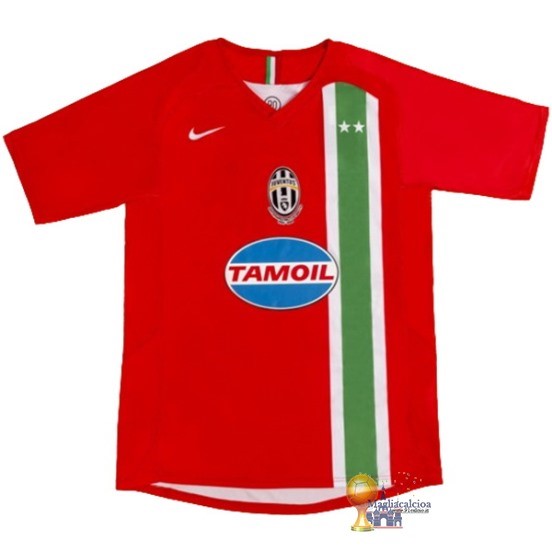 Away Maglia Juventus Retro 2005 2006 Rosso