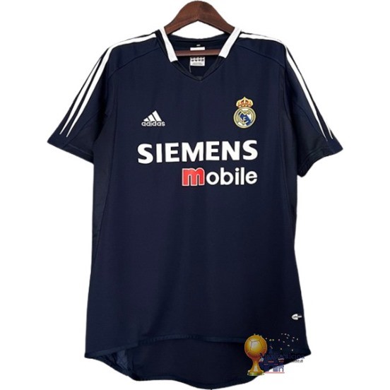 Away Maglia Real Madrid Retro 2004 2005 Blu