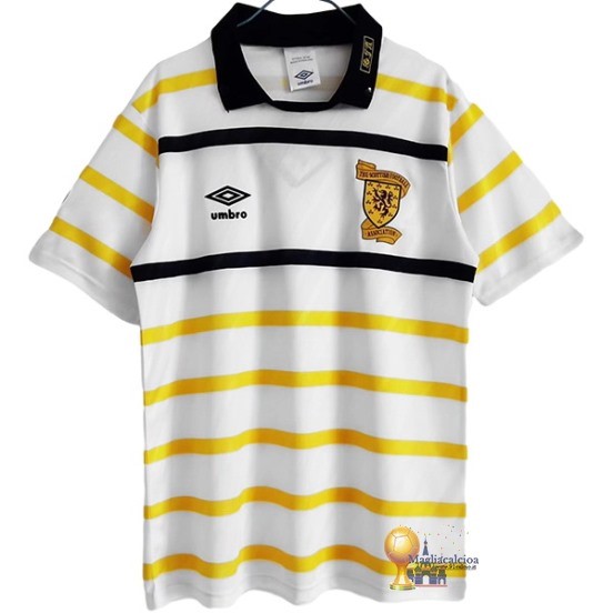 Away Maglia Scozia Retro 1988 1991 Giallo Bianco