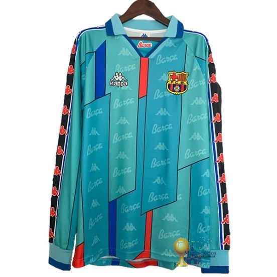 Away Manica lunga Barcelona Retro 1996 1997 Verde