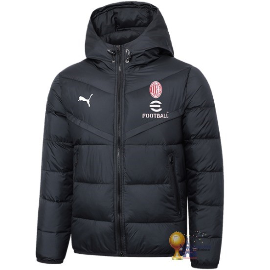 Chaqueta De Algodón AC Milan 2023 2024 Nero