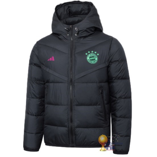 Chaqueta De Algodón Bayern München 2023 2024 Nero