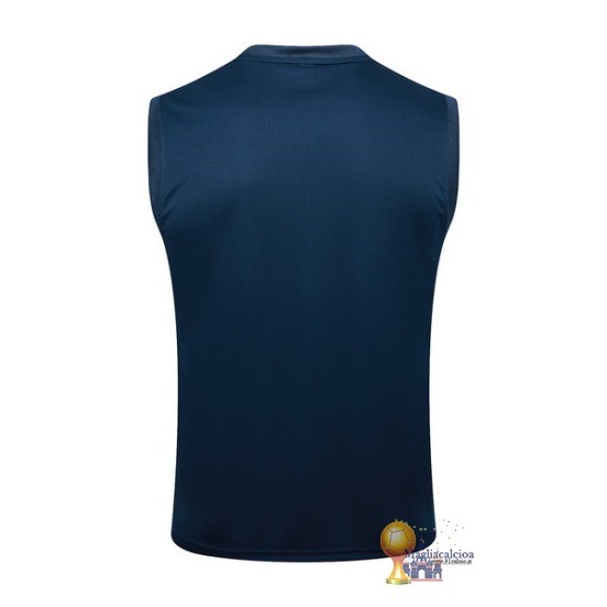 Formazione Senza Maniche Paris Saint Germain 2023 2024 Blu Navy I Rosso
