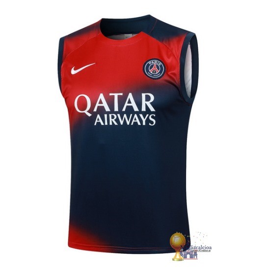 Formazione Senza Maniche Paris Saint Germain 2023 2024 Rosso Blu