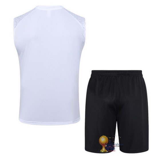 Formazione Senza Maniche Set Completo AC Milan 2023 2024 Bianco Rosso Nero