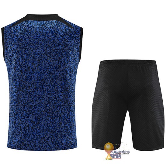 Formazione Senza Maniche Set Completo Inter Milán 2023 2024 Blu Giallo Nero