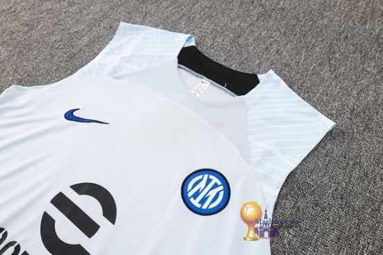 Formazione Senza Maniche Set Completo Inter Milán 2023 2024 Blu II Nero