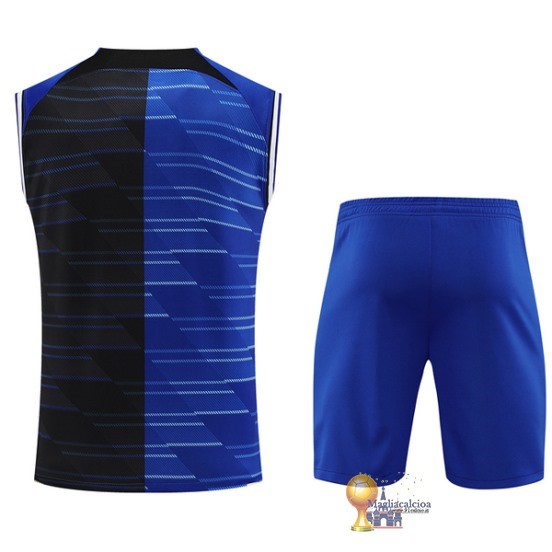 Formazione Senza Maniche Set Completo Inter Milán 2023 2024 Blu I Nero