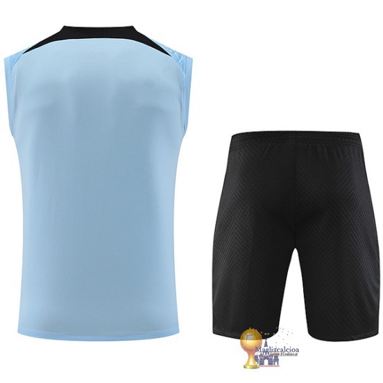 Formazione Senza Maniche Set Completo Inter Milán 2023 2024 Blu Nero