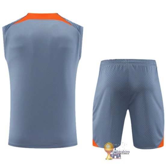 Formazione Senza Maniche Set Completo Inter Milán 2023 2024 Grigio