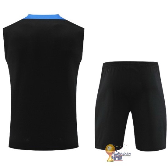 Formazione Senza Maniche Set Completo Inter Milán 2024 2025 Nero Blu