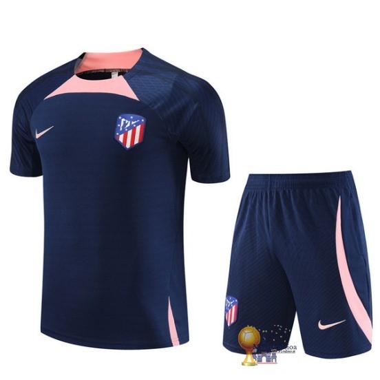 Formazione Set Completo Bambino Atlético Madrid 2023 2024 Blu Navy Rosa