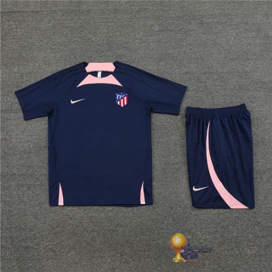 Formazione Set Completo Bambino Atlético Madrid 2023 2024 Blu Navy Rosa