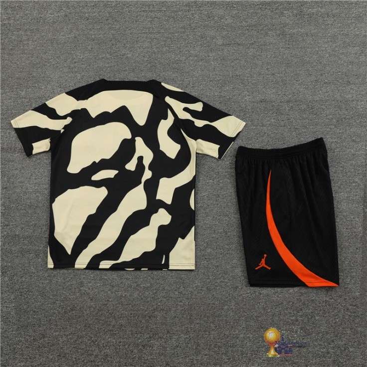 Formazione Set Completo Bambino Paris Saint Germain 2023 2024 Giallo Nero Arancione