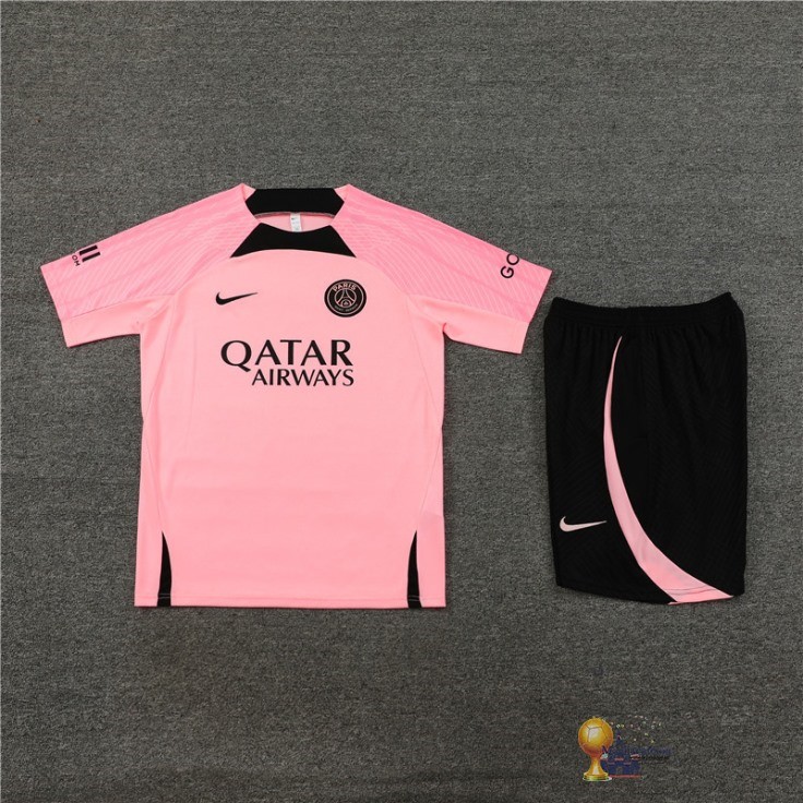 Formazione Set Completo Bambino Paris Saint Germain 2023 2024 Rosa Nero