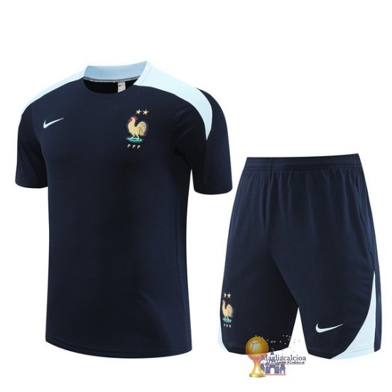 Formazione Set Completo Francia 2024 Blu Navy