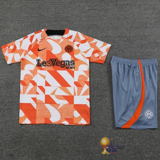 Formazione Set Completo Inter Milán 2023 2024 Arancione Bianco Grigio