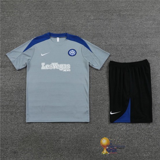 Formazione Set Completo Inter Milán 2023 2024 Grigio Nero Blu