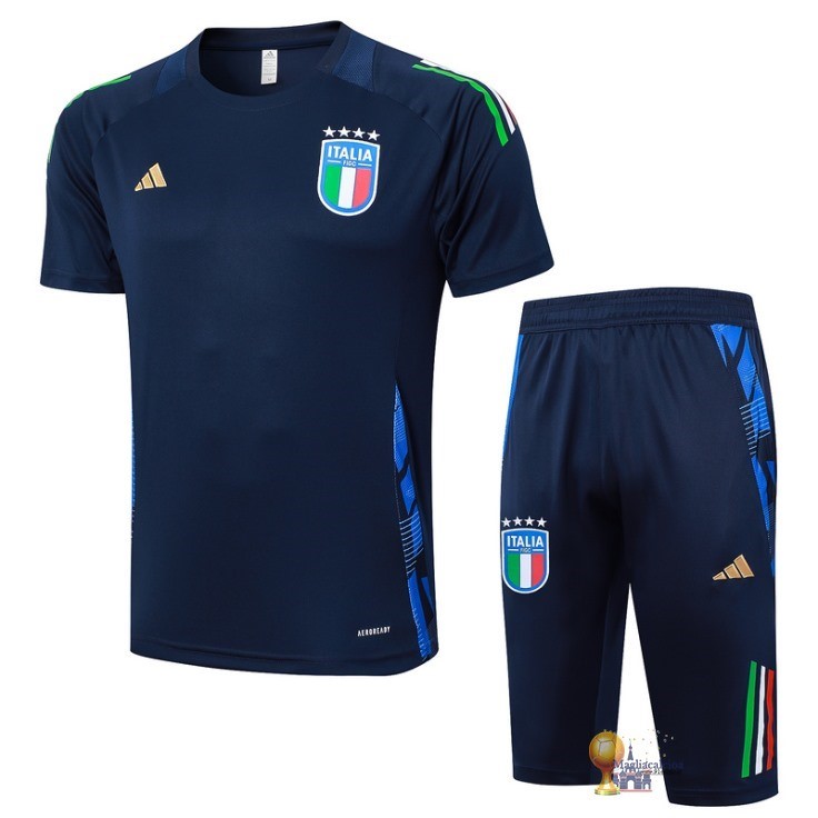 Formazione Set Completo Italia 2024 Blu Navy