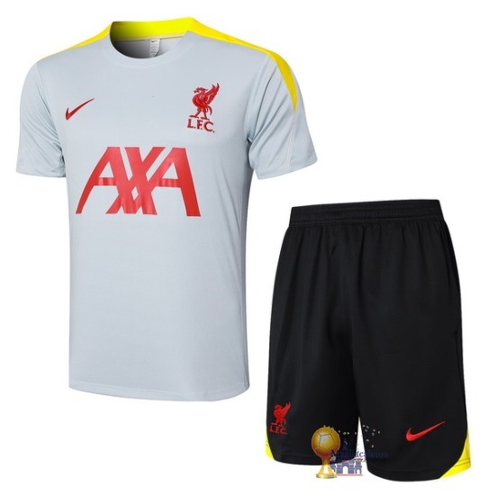 Formazione Set Completo Liverpool 2024 2025 Grigio Giallo Nero