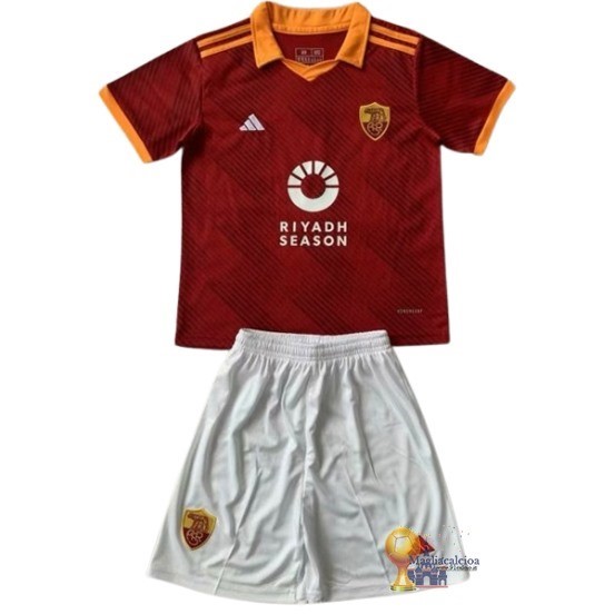 Fourth Conjunto De Bambino As Roma 2023 2024 Rosso