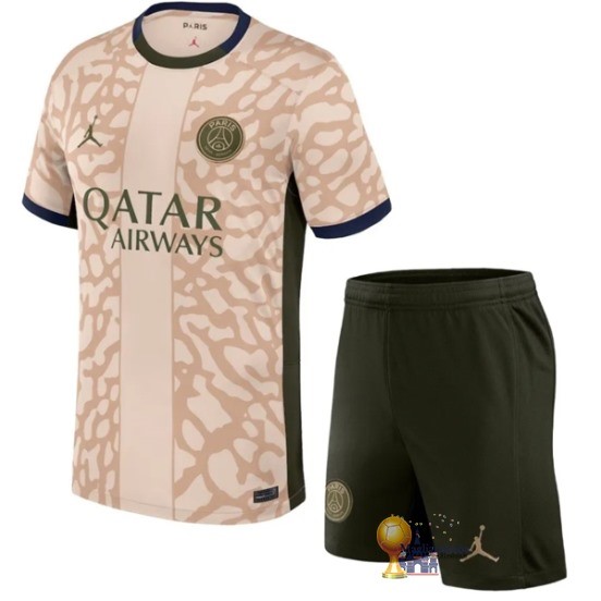 Fourth Conjunto De Bambino Paris Saint Germain 2023 2024 Giallo