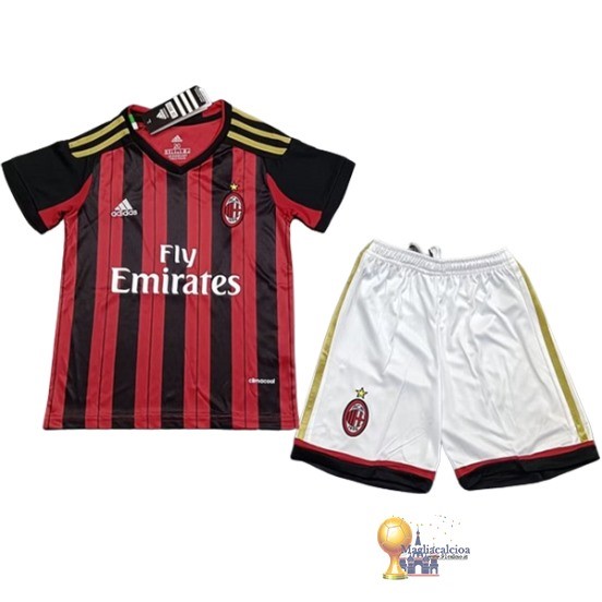 Home Conjunto De Bambino AC Milan Retro 2013 2014 Rosso