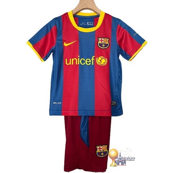 Home Conjunto De Bambino Barcelona Retro 2010 2011 Rosso Blu